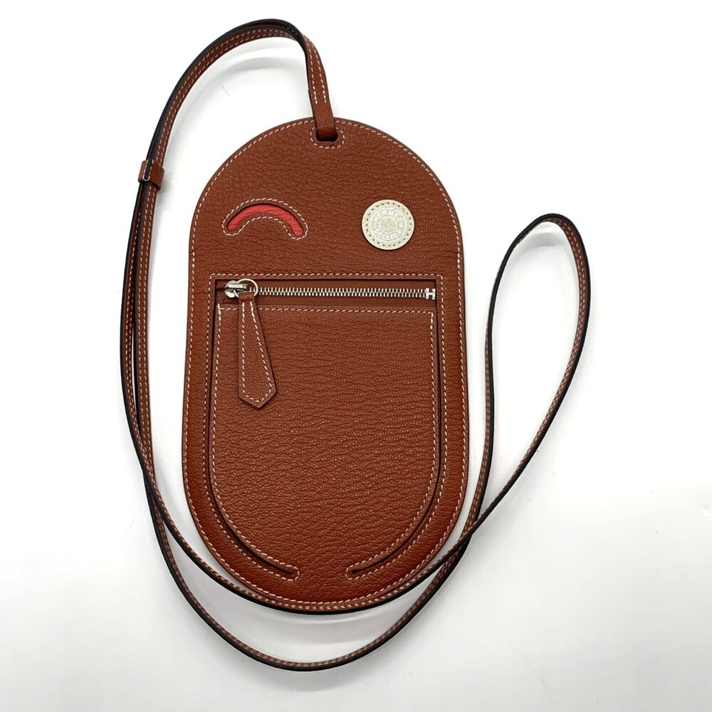 Hermes In the Loop To Go Wink GM Phone Case Pouch Pochette Shoulder Bag Cuivr...